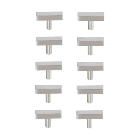 Elegant Decor Dior Multipack T Bar Pull, Brushed Nickel, 10PK PL402-1-NK-10PK